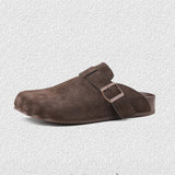 Thick-Soled Lazy Mules Slip-on Toe Slippers