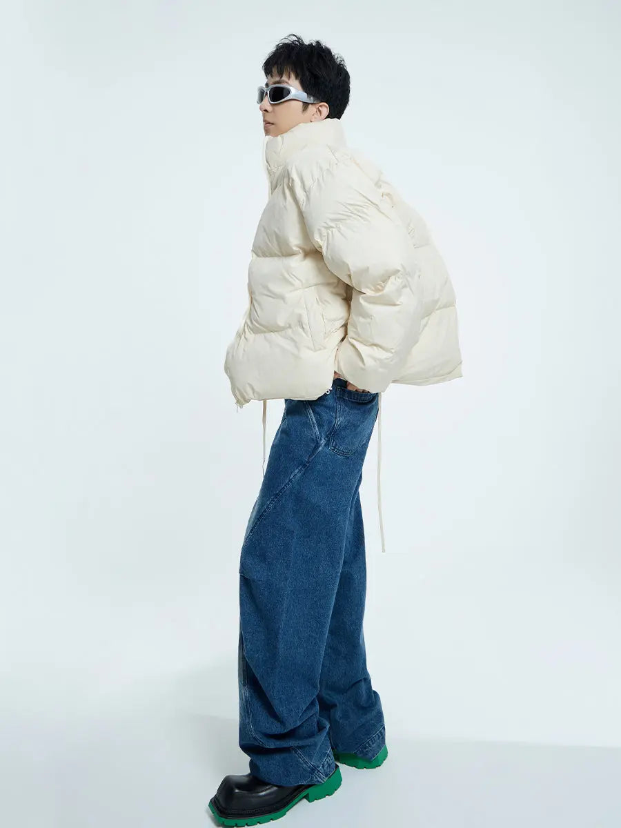 【23s September.】Irregular Zipper Design Padded Jacket ArtsKoreanMan