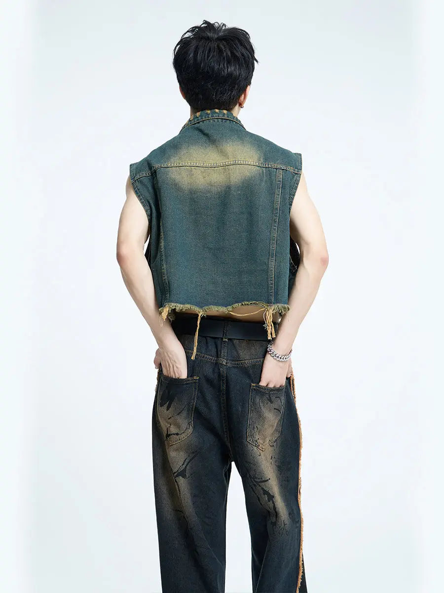 【23s September.】Mud Denim Vest ArtsKoreanMan