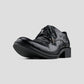 Wrinkled Top-grain Cowhide Pointed-toe Leather Shoes