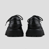Black Raised Toe Casual Thick-soled Derby Shoes ArtsKoreanMan