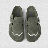 Top layer cowhide and cork Birkenstocks Shoes ArtsKoreanMan