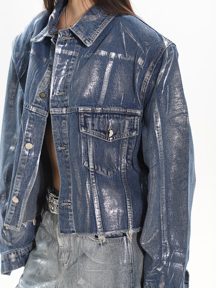 【24s Dec.】Liquid Washed Distressed Denim Suit ArtsKoreanMan