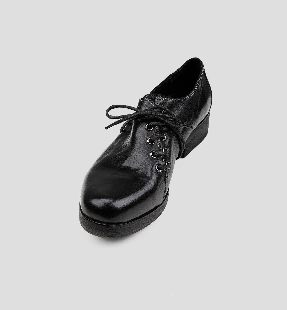 Deconstructed Lace-Up Derby Shoes