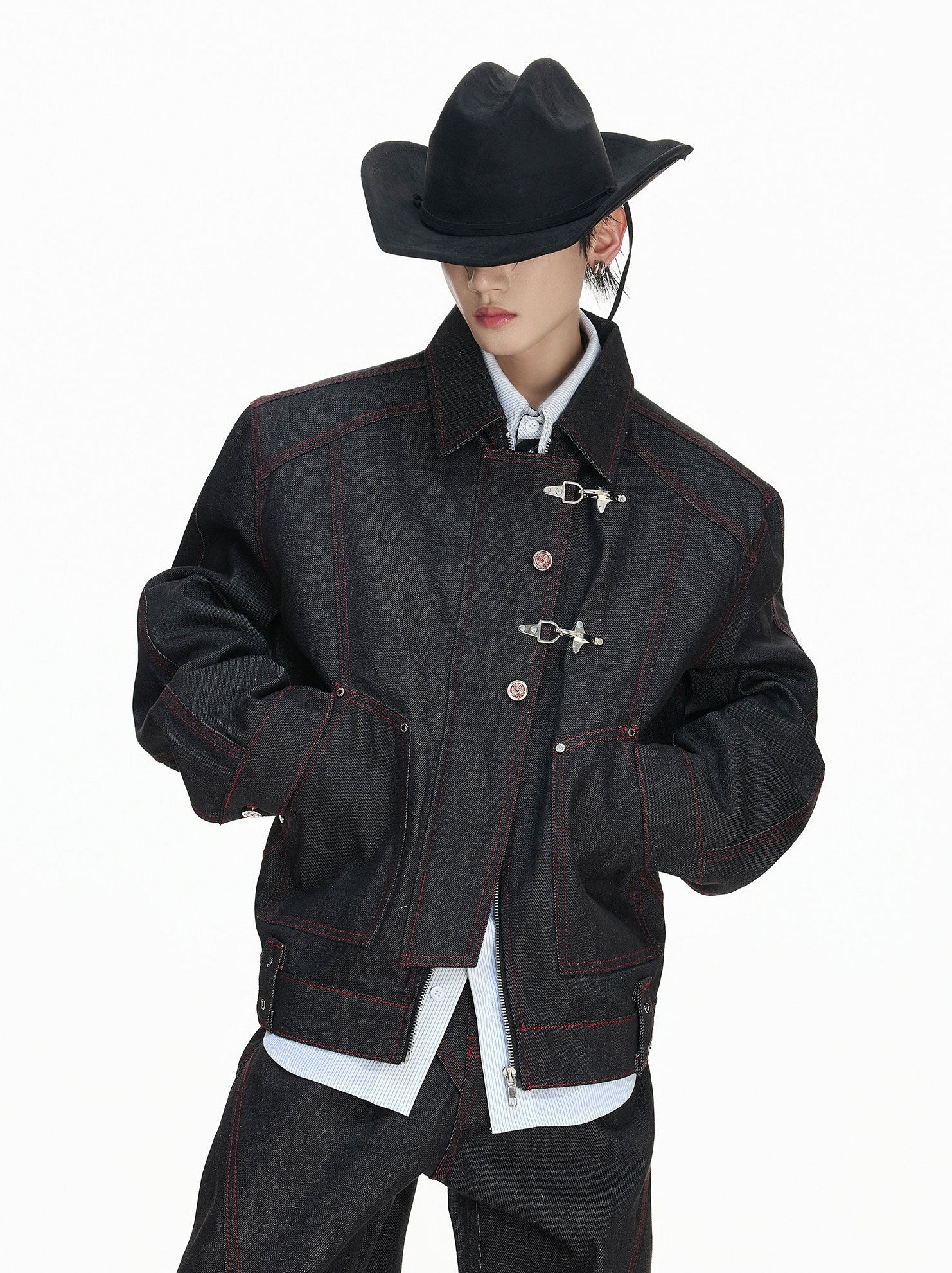 【26s Feb.】14.5oz Raw Selvedge Black Slight Flare Denim Pants