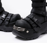 Metal Punk Round Toe Martin Boots ArtsKoreanMan