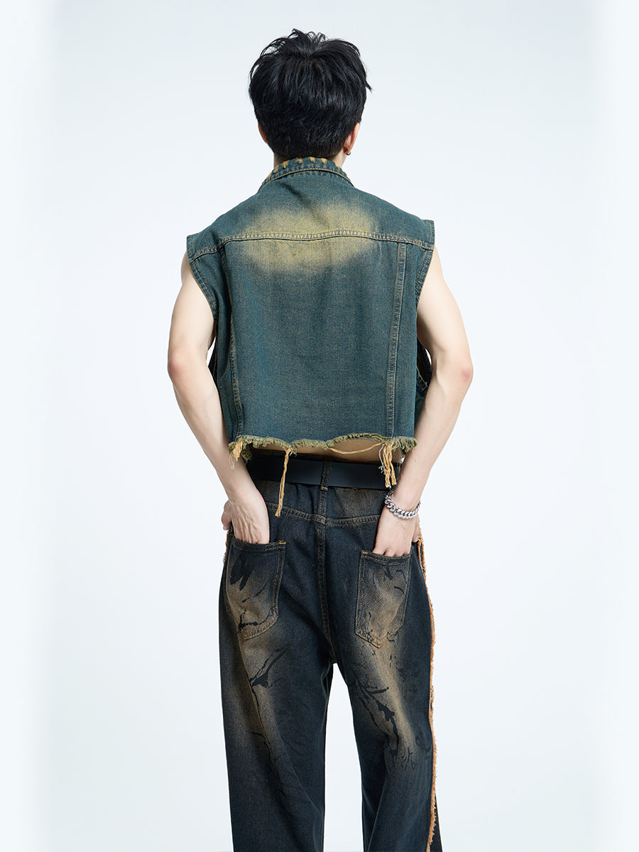 【23s September.】Mud Denim Vest -M ArtsKoreanMan