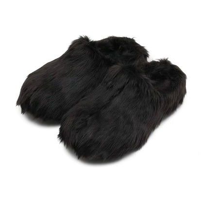 【NEW】Long-haired Eco-friendly Faux Fur Slippers (Shoes)