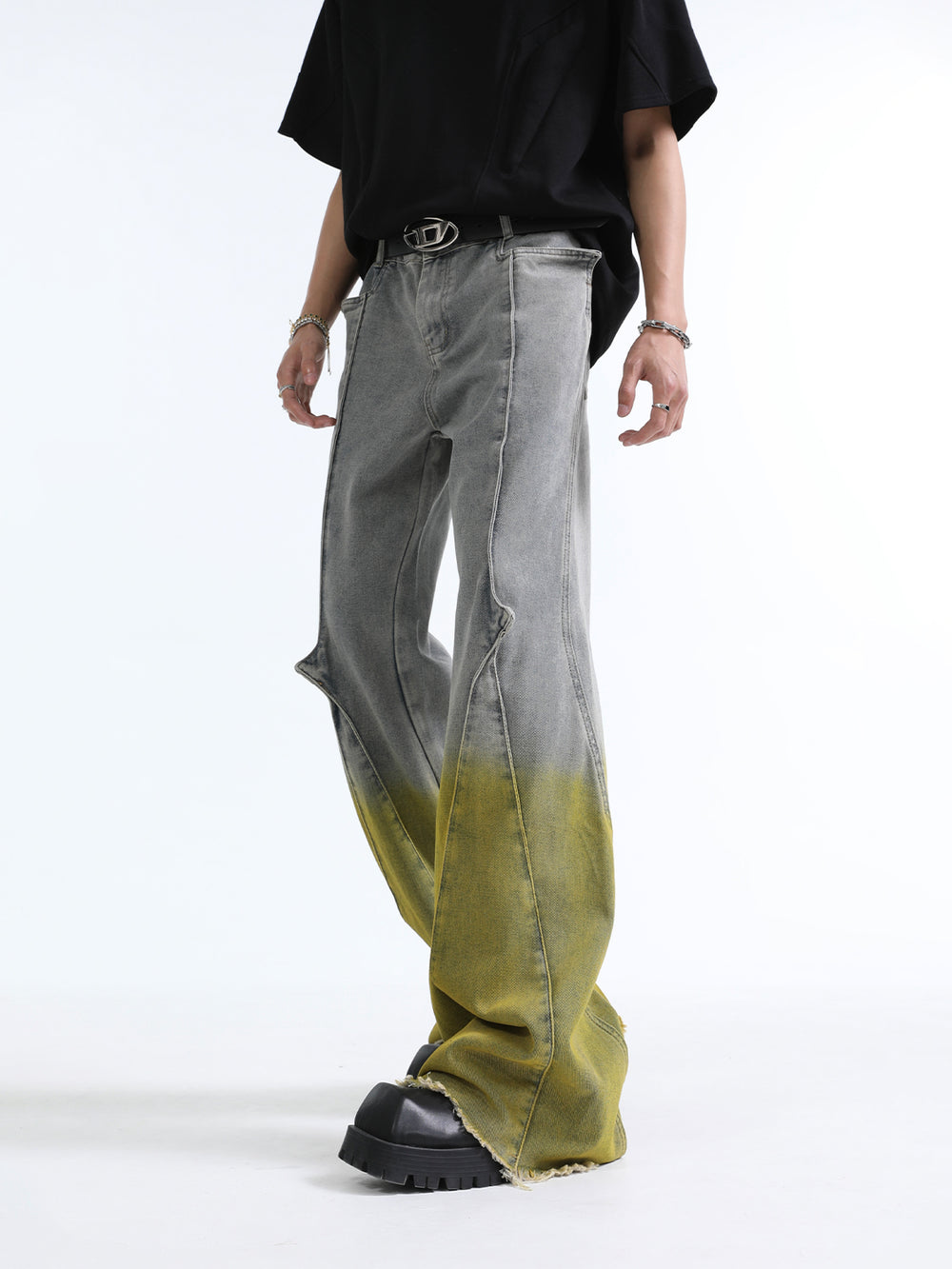 【24s July.】Deconstructed Split Gradient Jeans ArtsKoreanMan