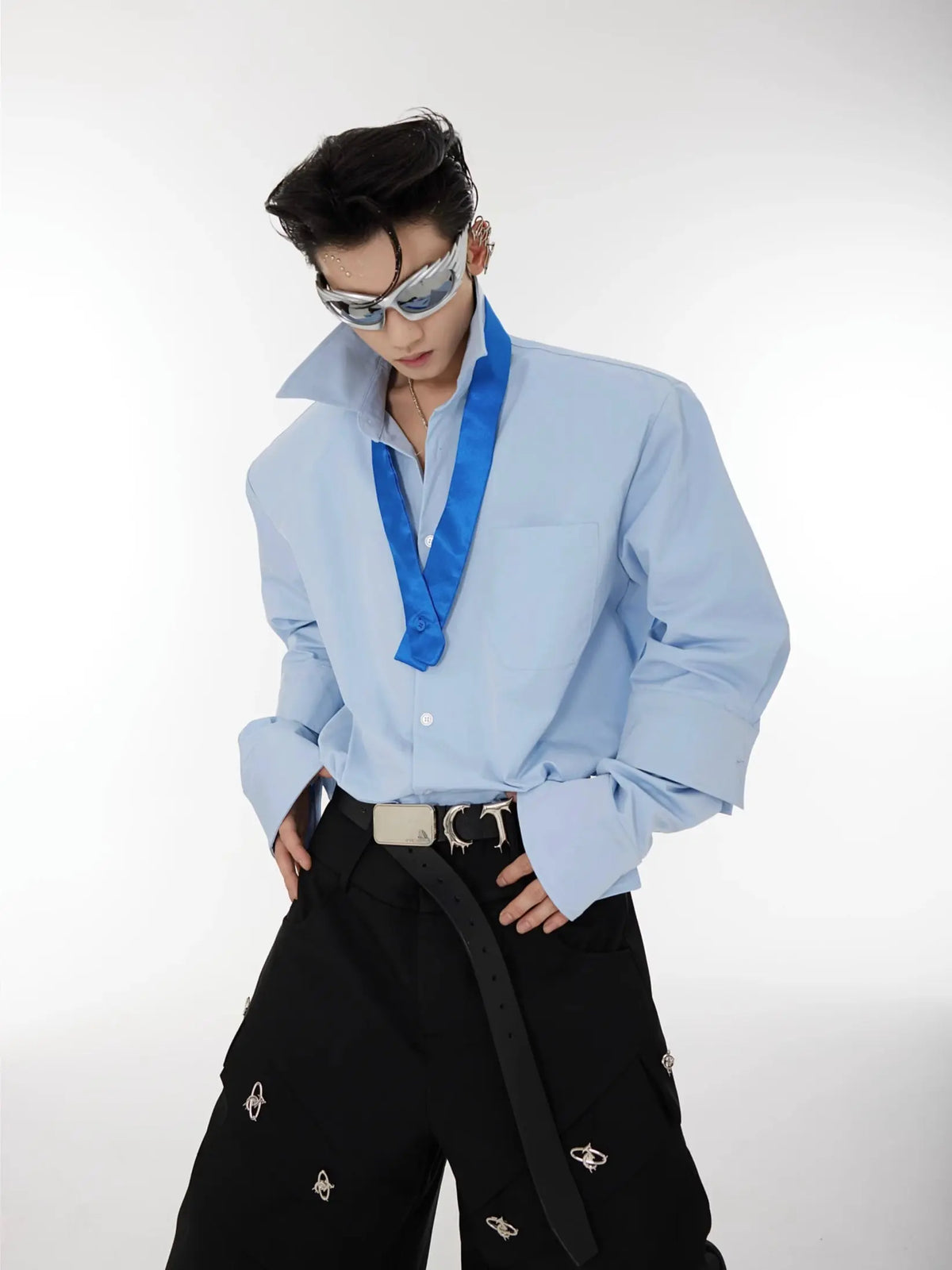 【23s August.】Double Cuff Shoulder Pads Shirt ArtsKoreanMan