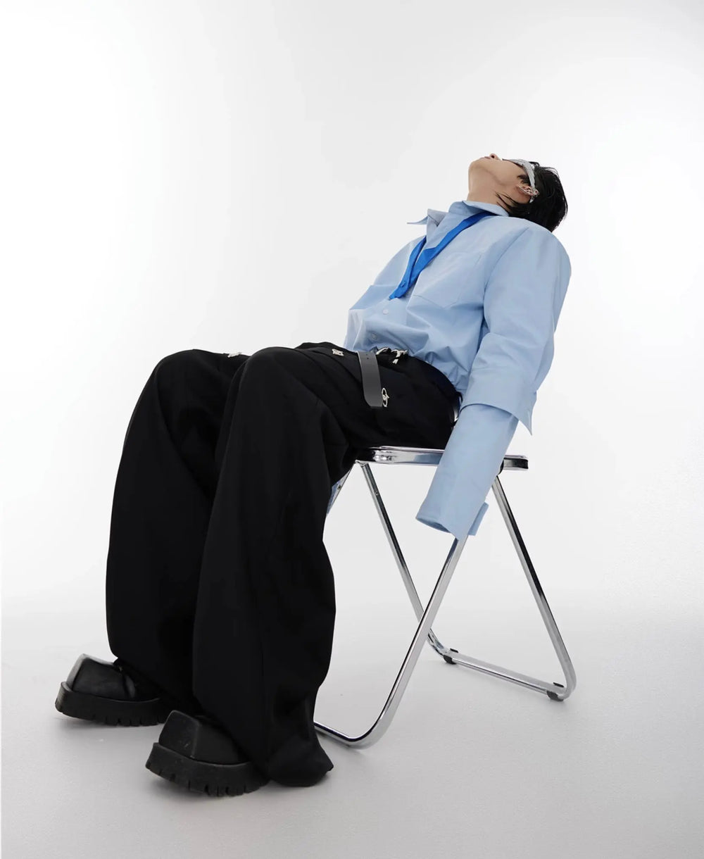 【23s August.】Double Cuff Shoulder Pads Shirt ArtsKoreanMan