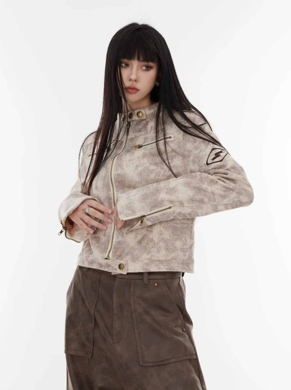 【23s August.】Biker Zipped Jacket ArtsKoreanMan