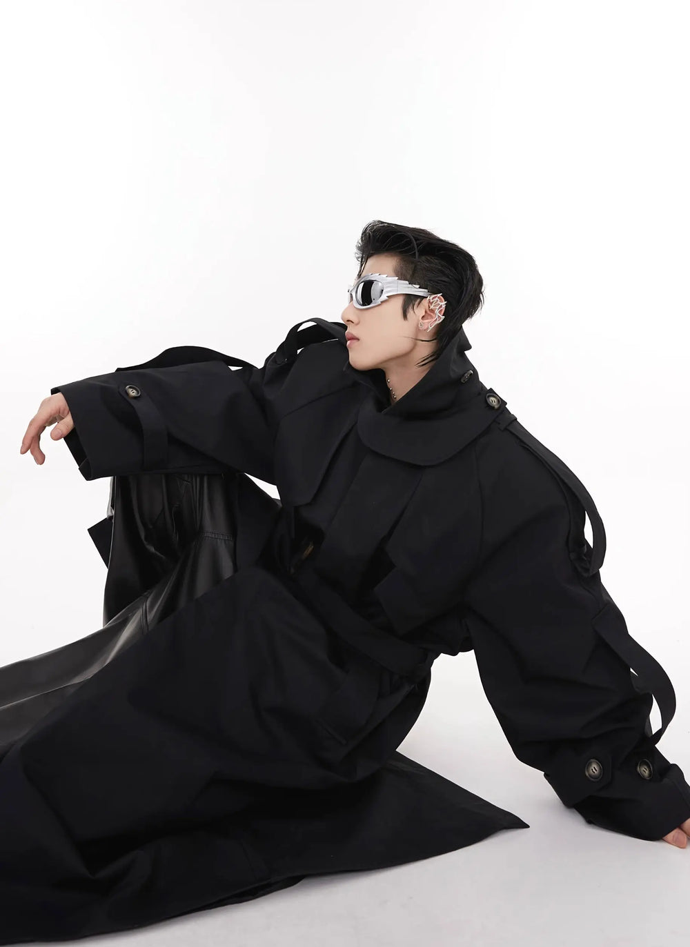 【23s August.】Turtleneck Shoulder Pad Coat ArtsKoreanMan