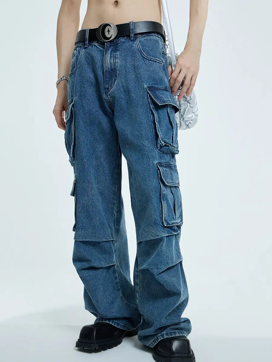 【23s September.】Oversized Mid-rise Jeans ArtsKoreanMan