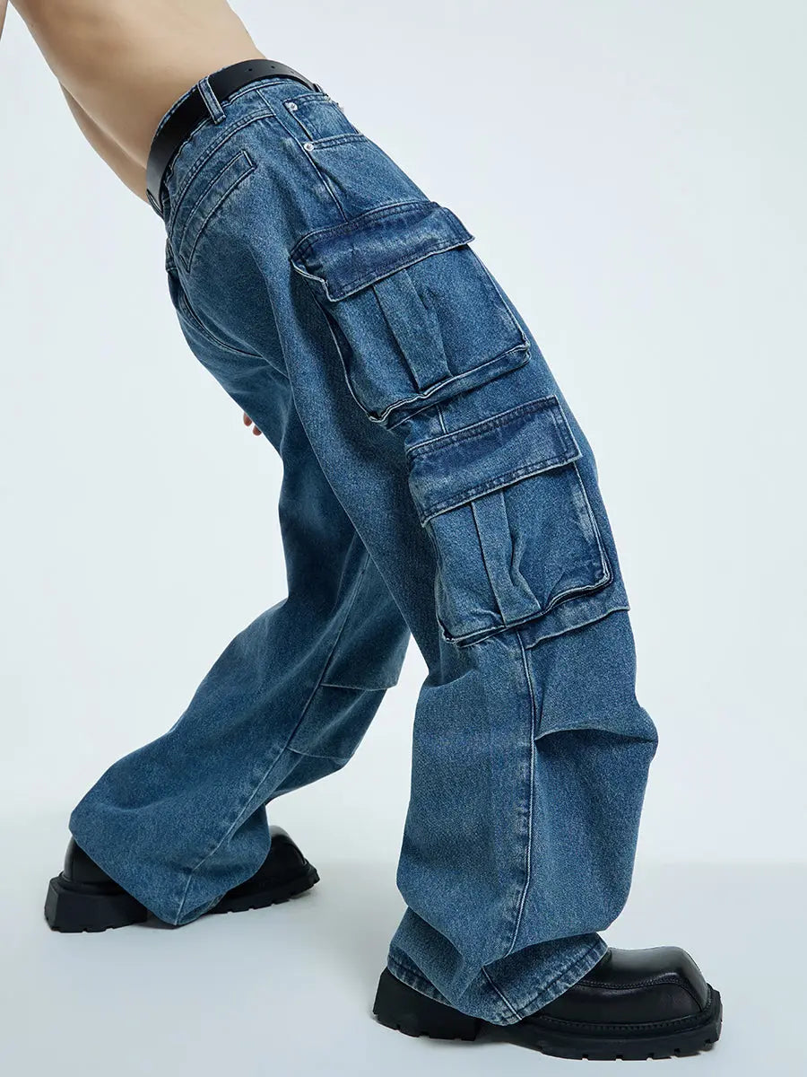 【23s September.】Oversized Mid-rise Jeans ArtsKoreanMan