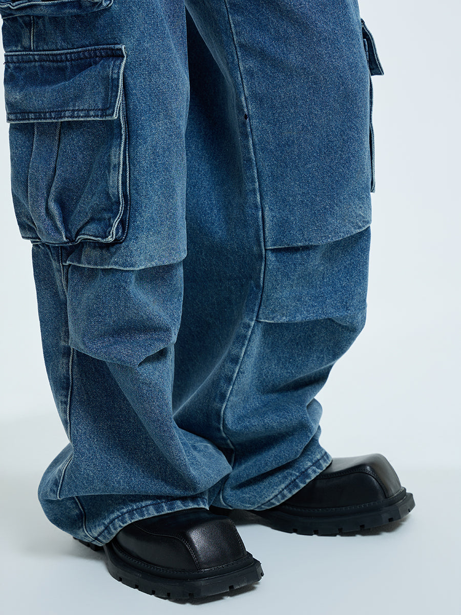 【23s September.】Oversized Mid-rise Jeans -L