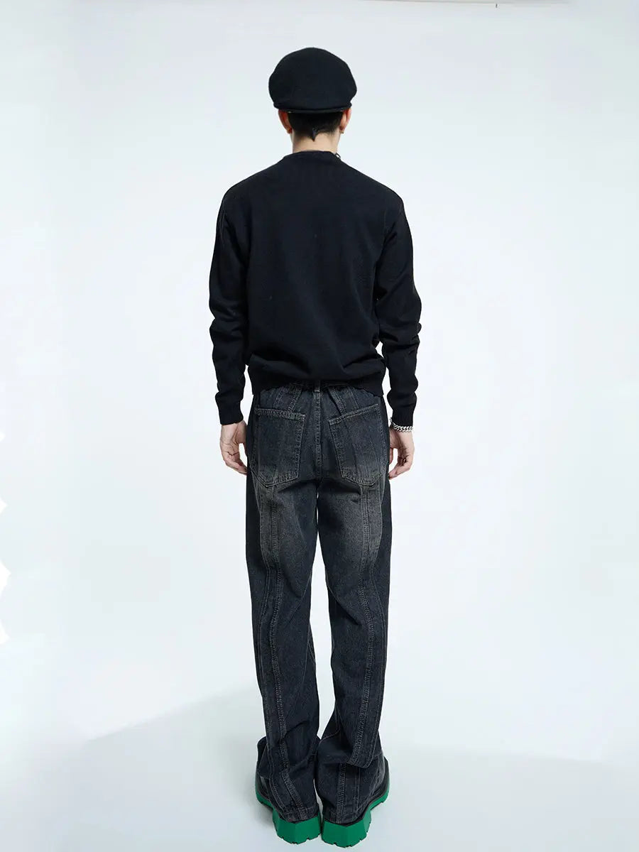 【23s September.】Hip-Hop Relaxed Straight Jeans ArtsKoreanMan