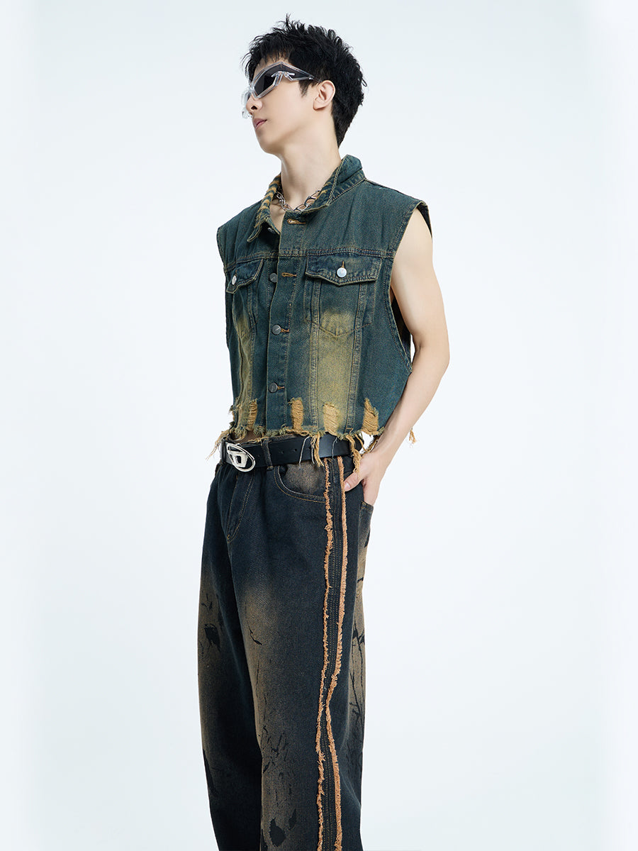 【23s September.】Mud Denim Vest -M ArtsKoreanMan