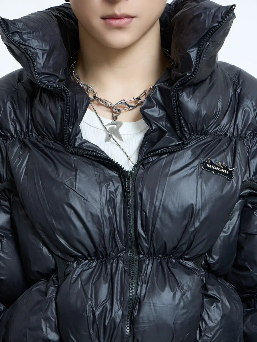 【23s September.】Irregular Pleat Stand Collar Cotton Jacket ArtsKoreanMan