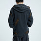 【23s September.】Vintage Distressed Hooded Denim Jacket