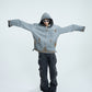 【23s September.】Vintage Distressed Hooded Denim Jacket