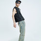 【23s September.】High Street Yellow Mud Washed Jeans