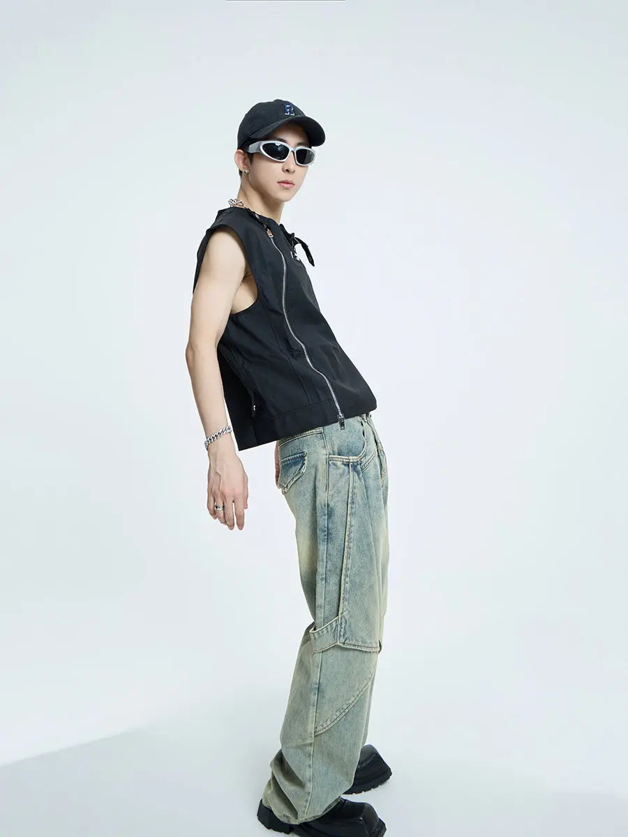 【23s September.】High Street Yellow Mud Washed Jeans ArtsKoreanMan