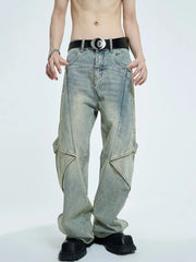 【23s September.】High Street Yellow Mud Washed Jeans ArtsKoreanMan