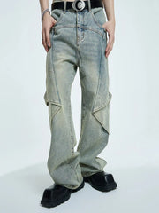 【23s September.】High Street Yellow Mud Washed Jeans ArtsKoreanMan