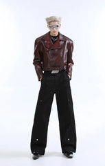 【24s Oct.】Heavy Street Motorcycle Leather Jacket ArtsKoreanMan