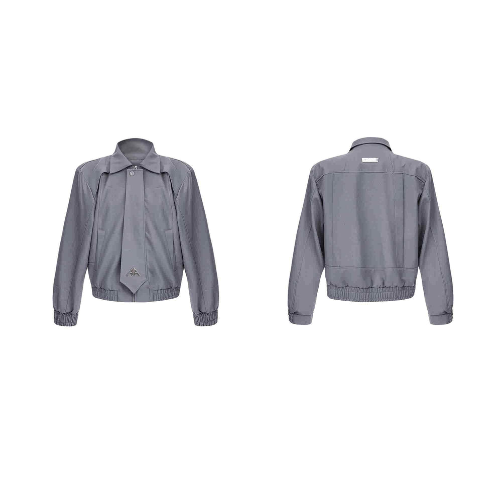 【24s Oct.】Pleated Tightening Shoulder Pads Design Sense Biker Jacket ArtsKoreanMan