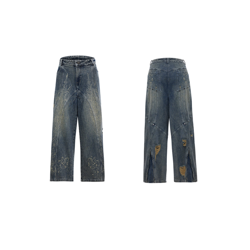 【24s Oct.】Washed Shoulder Pads Waste Earth Heavy Denim Suit ArtsKoreanMan