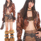 【25s Feb.】Faux Fur Short Leather Jacket