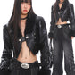 【25s Feb.】Faux Fur Short Leather Jacket