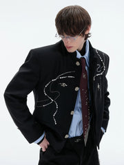 【25s Feb.】Snake Simple Suit / Loose Wide Leg Trousers