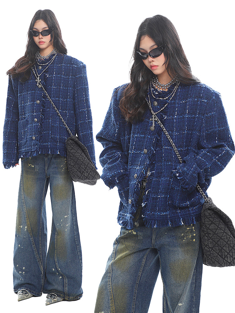 【25s Mar.】Chanel-Inspired Relaxed Fit Tweed Jacket