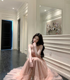 【25s Apr.】Lace Spaghetti Strap Mesh Patchwork Dress