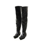 Square Toe Thick Sole Raised Toe Over the Knee High Boots