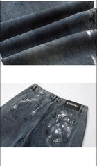 【25s Jul.】Vintage Stitching Heavy Washed Jeans