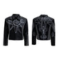 【25s Aug.】Totem Studded Deconstructed Pony Hair Jacket