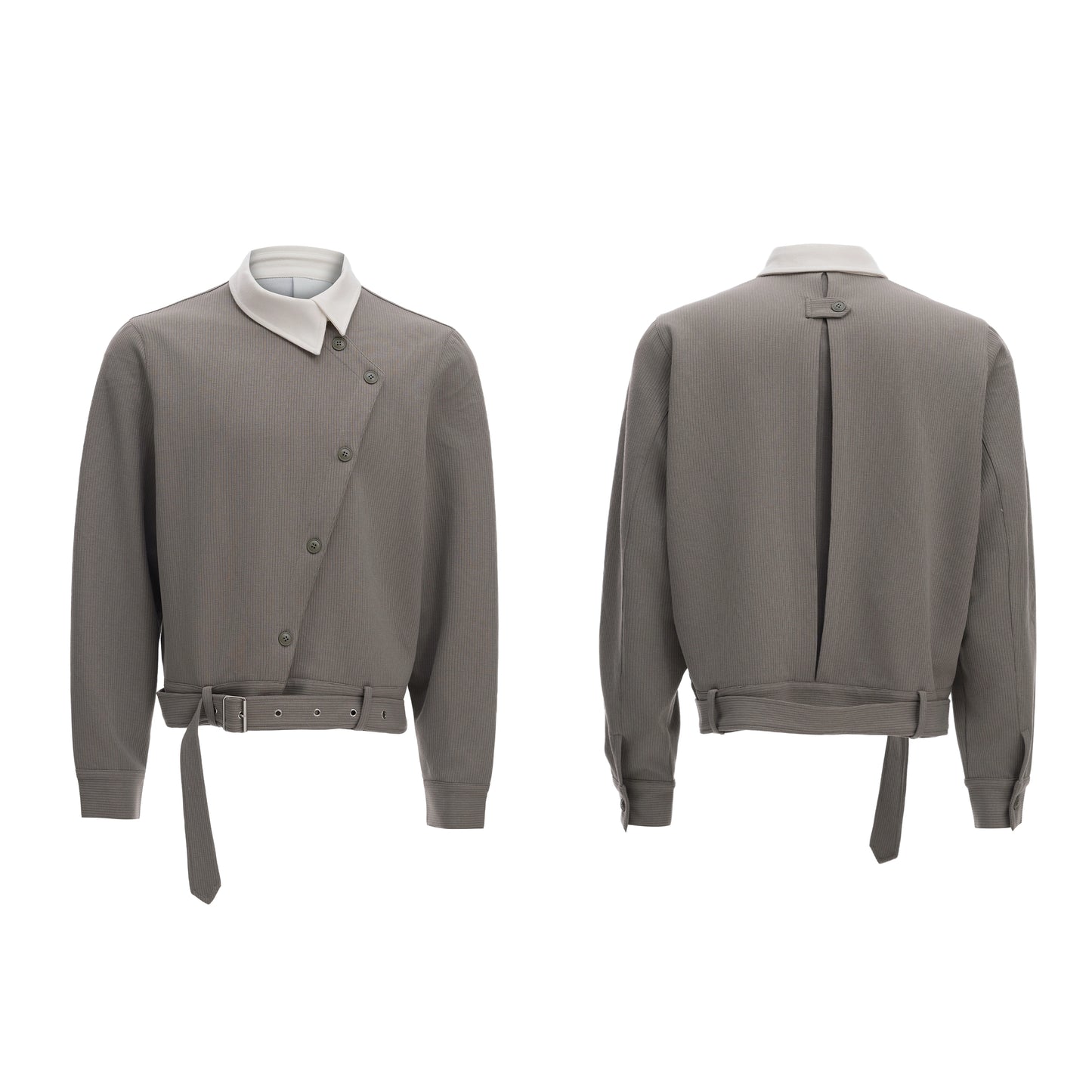 【25s Aug.】Asymmetric Button Vintage Collar Jacket