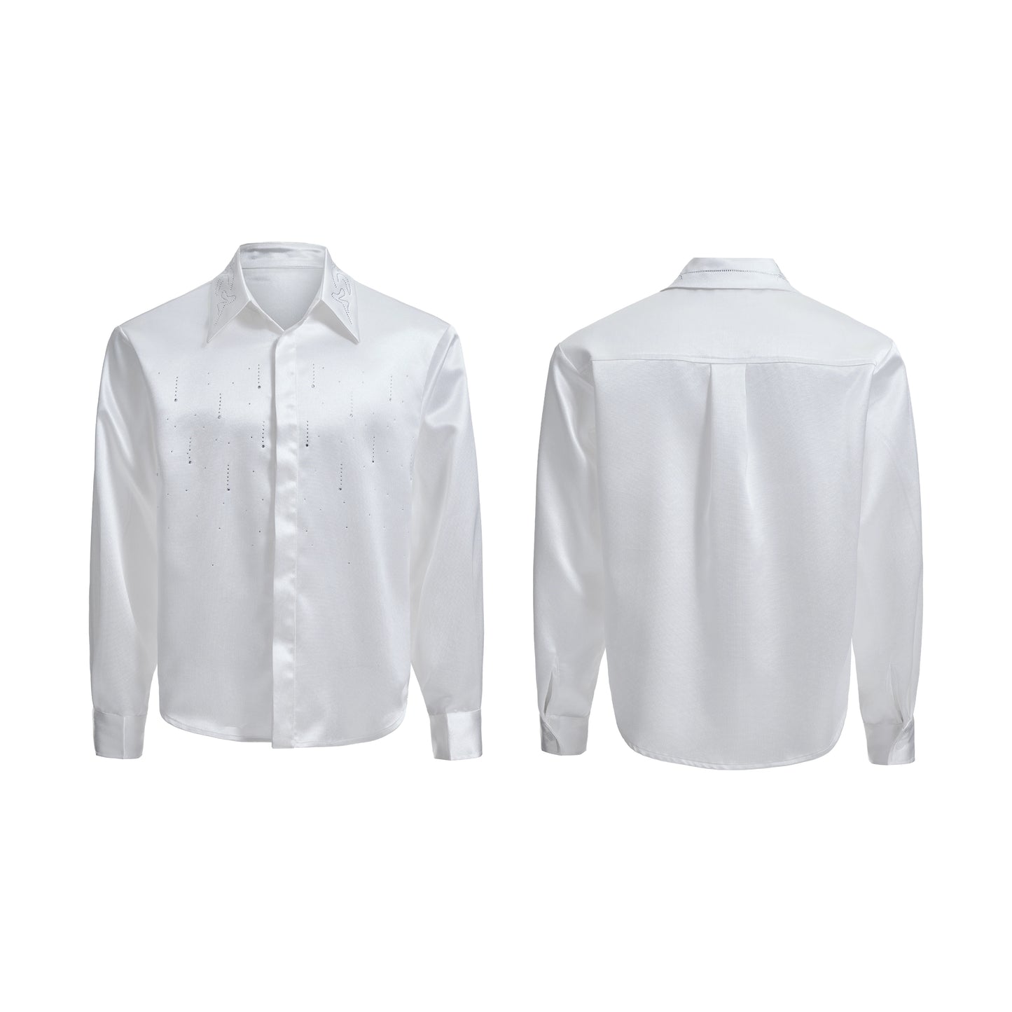 【25s Aug.】Shimmer Satin Cropped Top