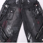 【25s Aug.】Graffiti Multi-Pocket Loose Draped Wide-Leg Jeans