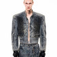 Ink-sprayed Distressed Jacket