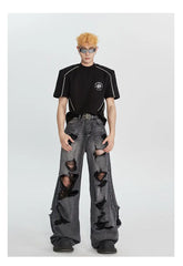 【23s July.】Straight Ripped Jeans ArtsKoreanMan