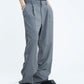 【23s September.】Double Layer High Waist Relaxed Pants -M