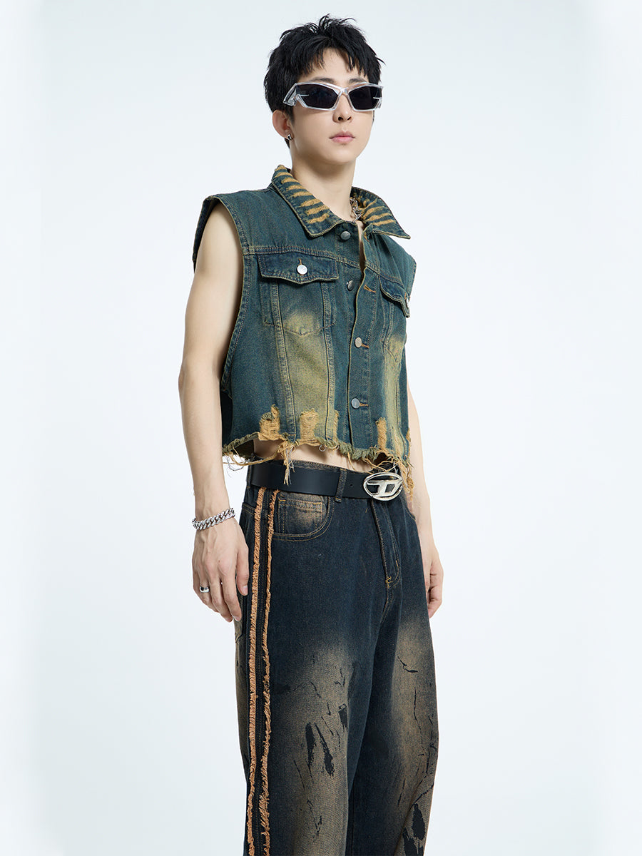 【23s September.】Mud Denim Vest -M ArtsKoreanMan