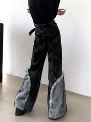 【25s Oct.】Vintage patchwork mink jeans