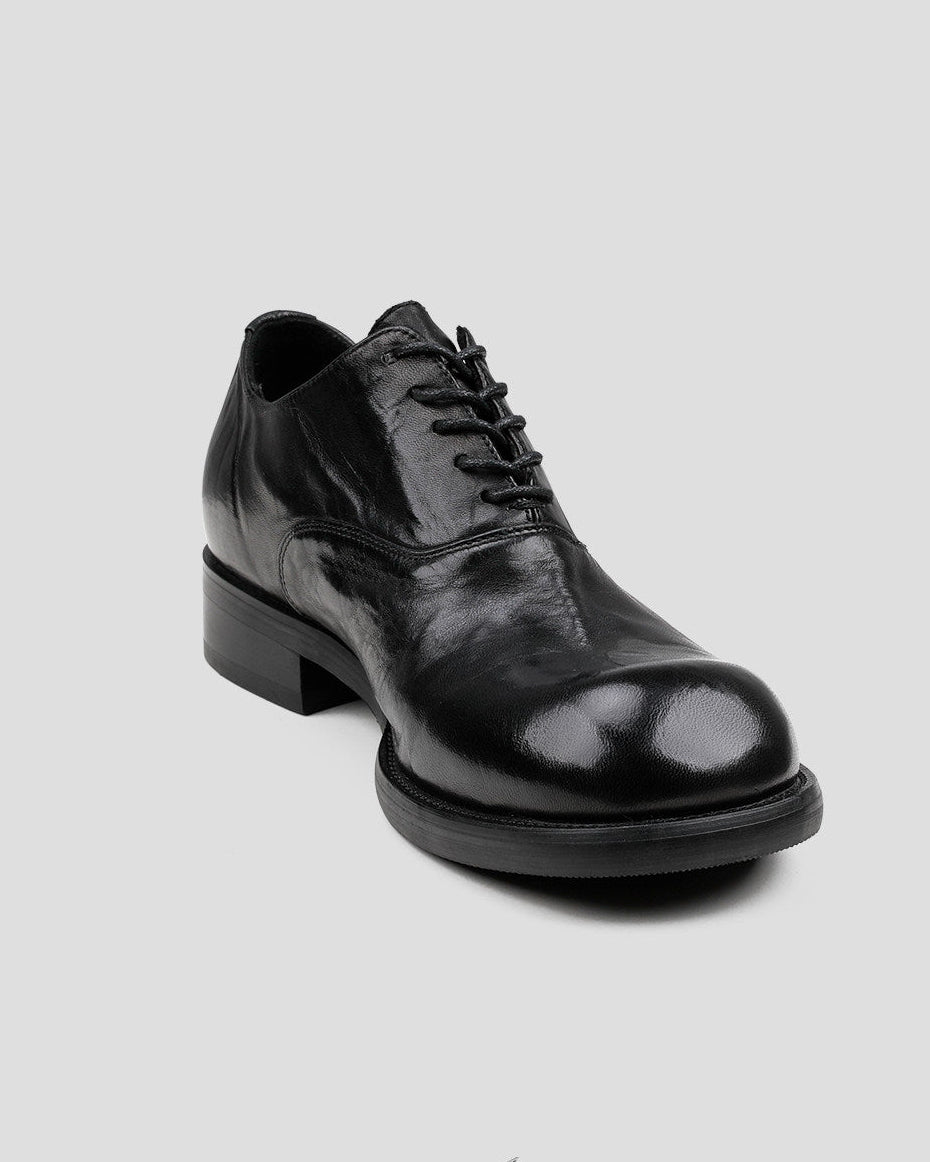 Crosscut Washed Horsehide Derby Shoes