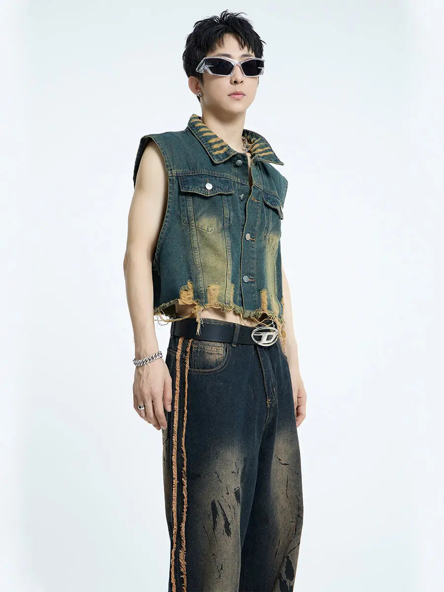 【23s September.】Mud Denim Vest ArtsKoreanMan